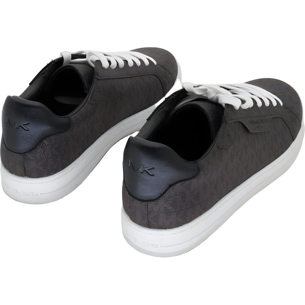 Michael Kors Keating Logo Lace-Up Men's Sneakers Gray Monogram Casual US 7.5 - Picture 3 of 6